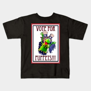 Vote 4 Puppets Kids T-Shirt